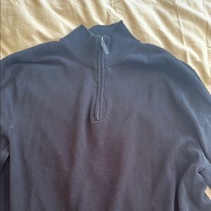 Jos. A. Bank Black Zip Up Sweater